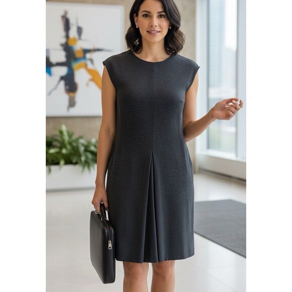 MM. LaFleur New York Charcoal Gray Size 14 Officecore Boardroom Lagenlook - Picture 1 of 8